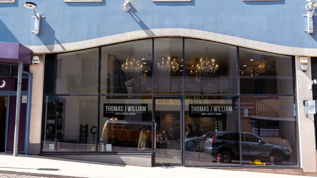 Thomas J Williams Hair & Beauty salon exterior at Brewery Square Dorchester